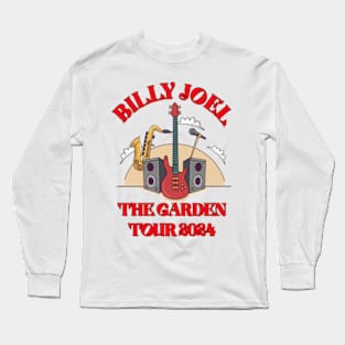 Billy Joel The Garden Tour 2024 T shirt Red Long Sleeve T-Shirt